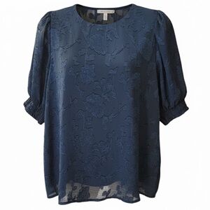 Beacon Apparel Floral Blouse Size Small